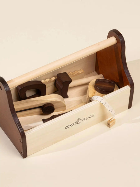 Wooden Tool Playset for Toddlers | Colored Organics®