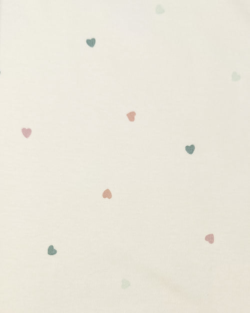 Peyton Zipper Sleeper | Heart / Ballet + Wisteria  KENDI by Colored Organics Peyton Zipper Sleeper | Heart / Ballet | Colored Organics®
