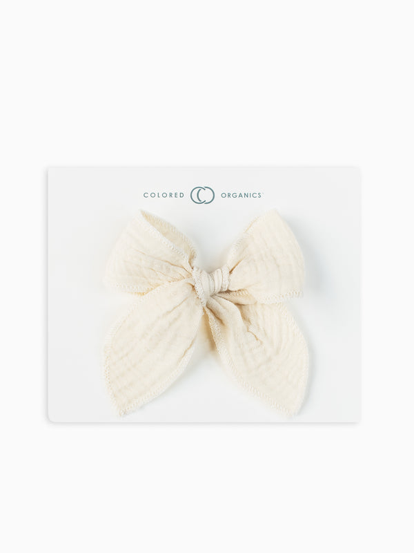 Muslin Bow Hair Clip
