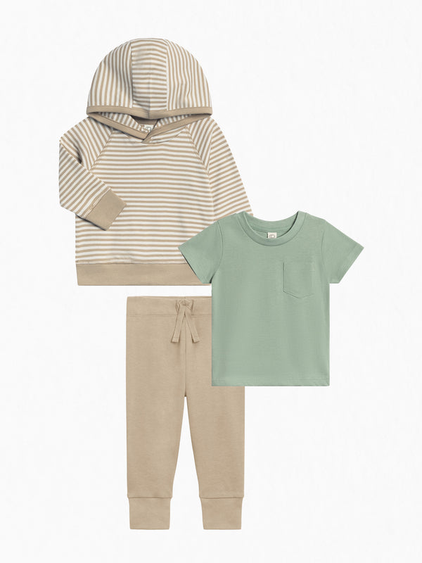 Organic 3 Piece Fall Layers Bundle Baby-Kids : Virtual Bundle Colored Organics Organic Cotton Baby & Kids Fall Layers Bundle