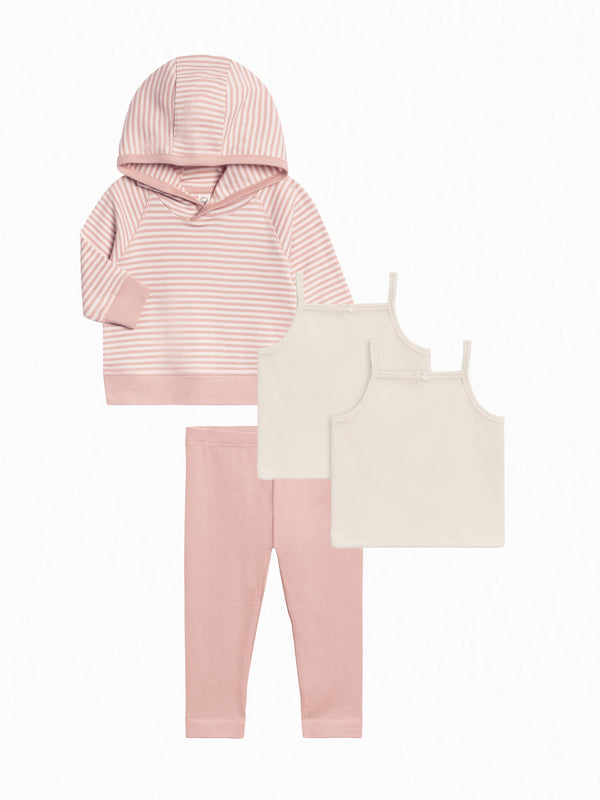 Organic Girls 4 Piece Fall Layers Bundle Baby-Kids : Virtual Bundle Colored Organics Organic Cotton Baby & Kids Fall Layers Bundle