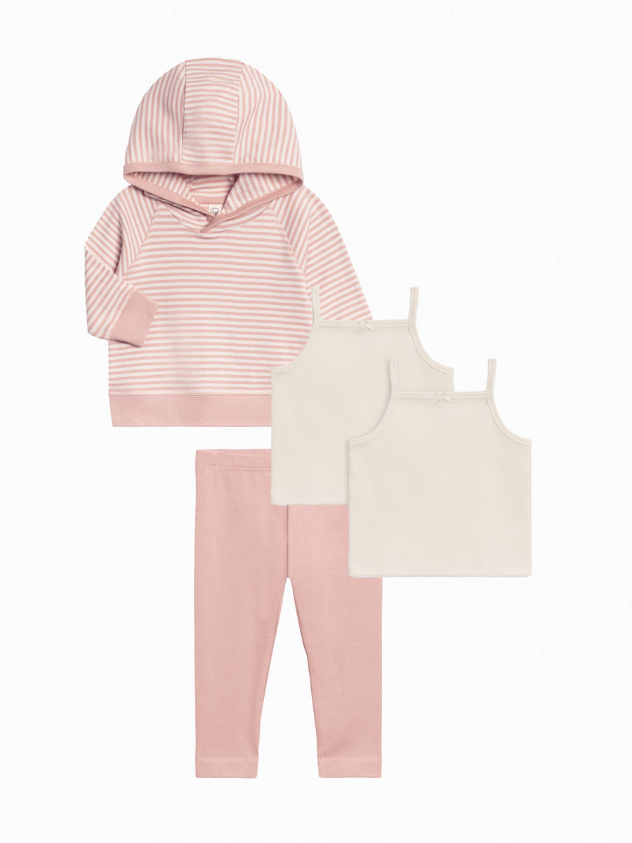 Organic Girls 4 Piece Fall Layers Bundle Baby-Kids : Virtual Bundle Colored Organics Organic Cotton Baby & Kids Fall Layers Bundle