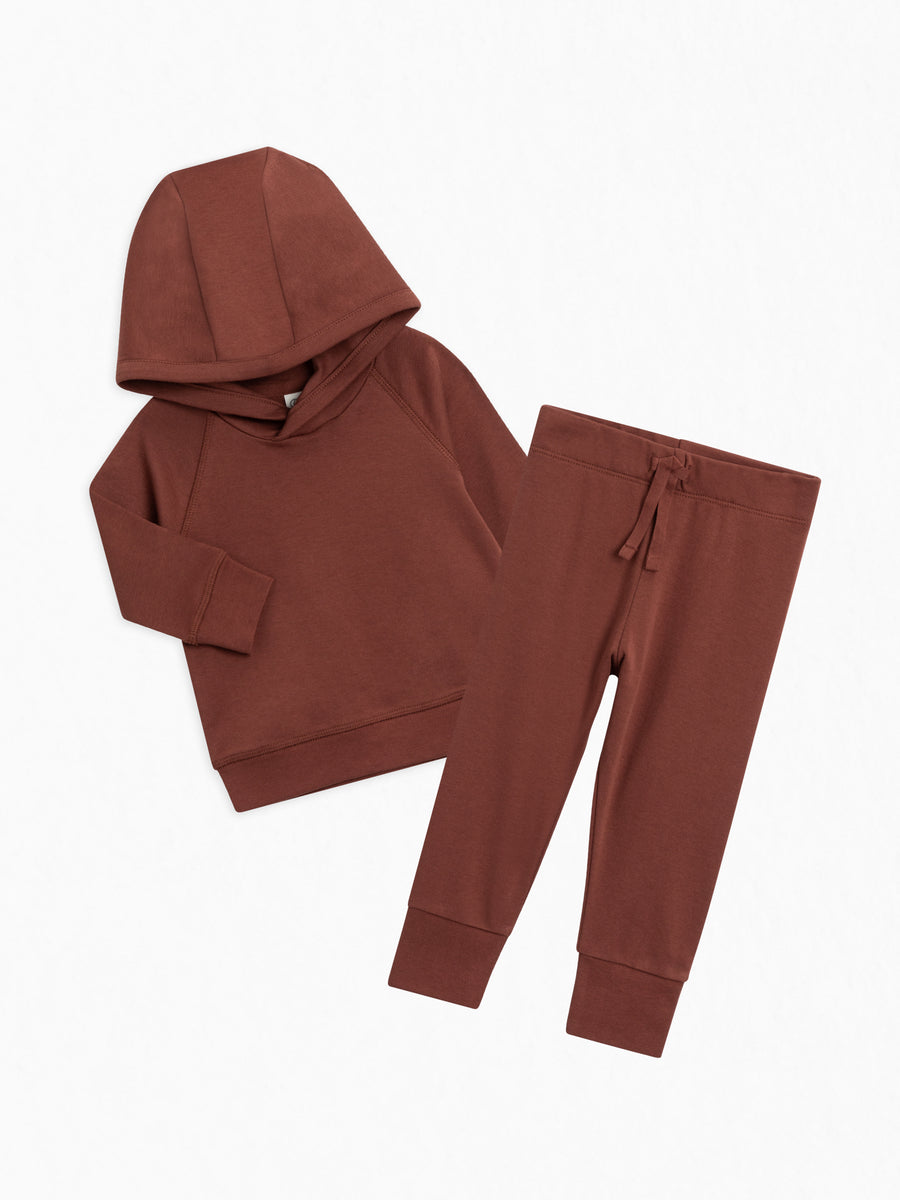 Organic Hoodie and Pant Set Baby-Kids : Virtual Set : Outfit : Hoodie : Jogger Colored Organics Organic Hoodie and Pant Set