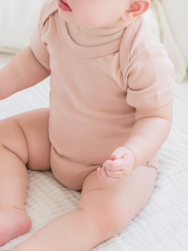 Classic Short Sleeve Bodysuit Baby :One Pieces :Bodysuits :Short Sleeves Colored Organics Baby Short Sleeve Bodysuit - Girl &Boy - Organic
