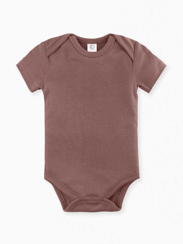 Classic Short Sleeve Bodysuit Baby :One Pieces :Bodysuits :Short Sleeves Colored Organics Baby Short Sleeve Bodysuit - Girl &Boy - Organic