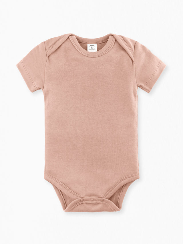 Classic Short Sleeve Bodysuit Baby : One Pieces : Bodysuits : Short Sleeves Colored Organics Baby Short Sleeve Bodysuit - Girl & Boy - Organic