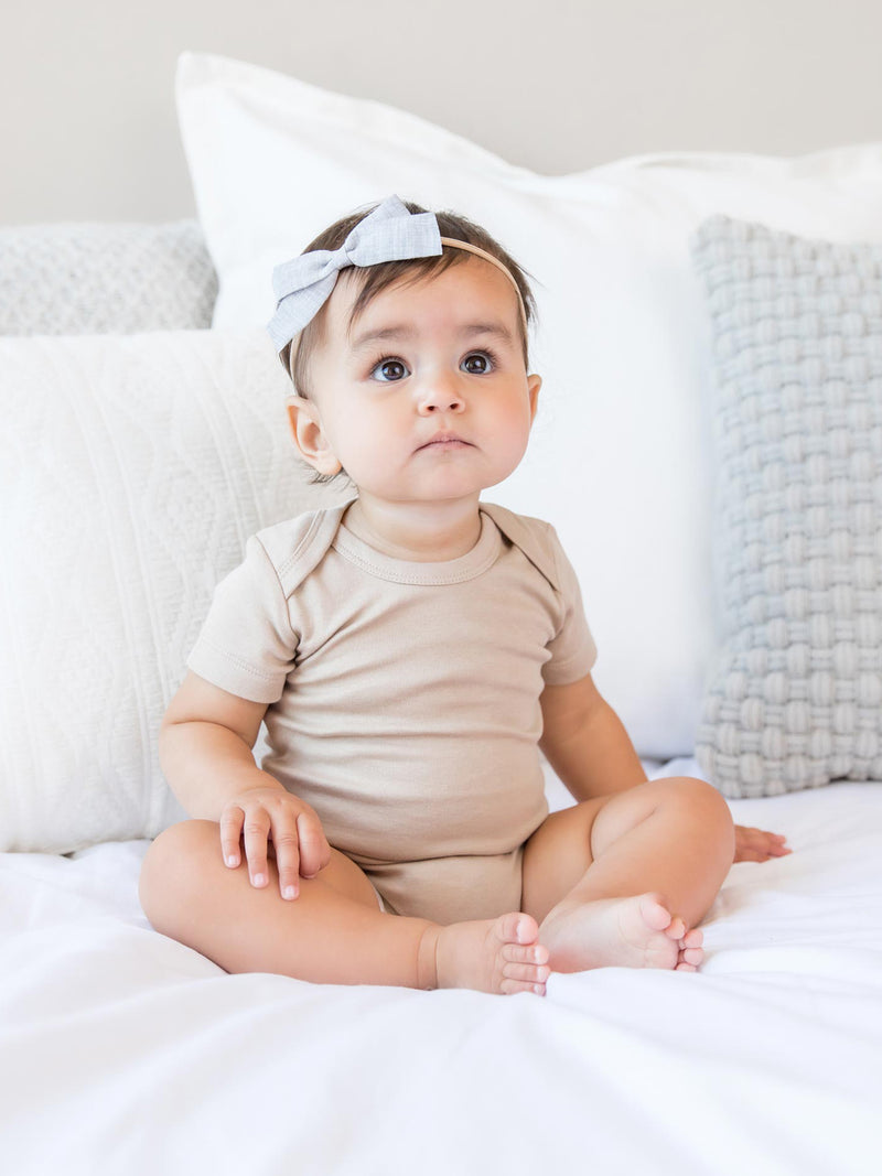 American Polish' Organic Short-Sleeved Baby Bodysuit