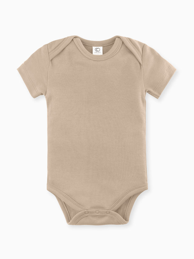Classic Short Sleeve Bodysuit Baby :One Pieces :Bodysuits :Short Sleeves Colored Organics Baby Short Sleeve Bodysuit - Girl &Boy - Organic