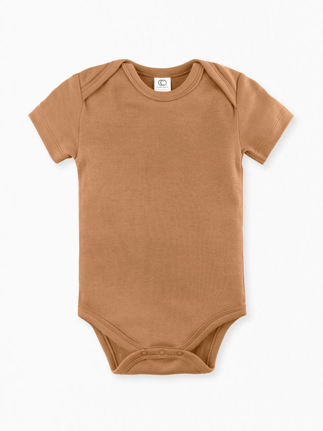 Classic Short Sleeve Bodysuit Baby : One Pieces : Bodysuits : Short Sleeves Colored Organics Baby Short Sleeve Bodysuit - Girl & Boy - Organic