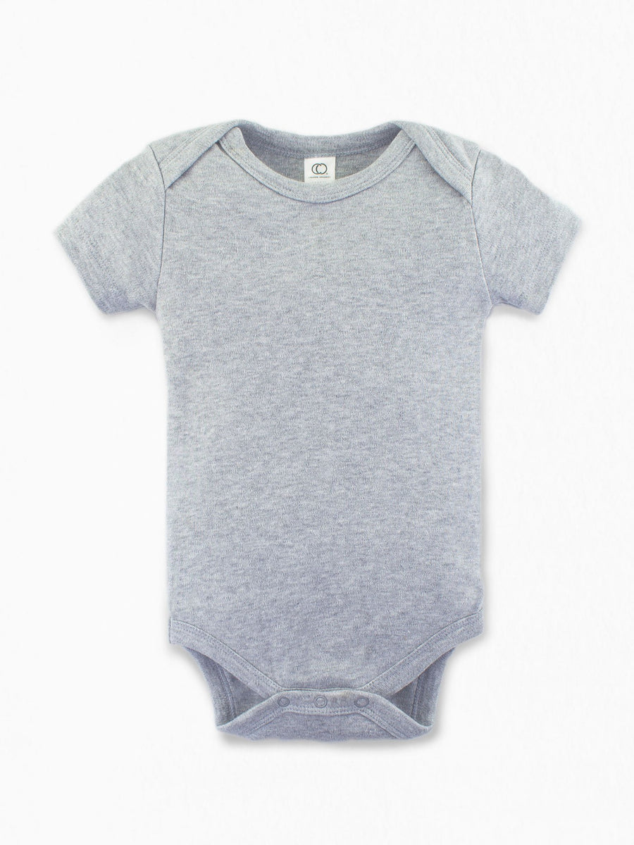 Classic Short Sleeve Bodysuit Baby : One Pieces : Bodysuits : Short Sleeves Colored Organics Baby Short Sleeve Bodysuit - Girl & Boy - Organic