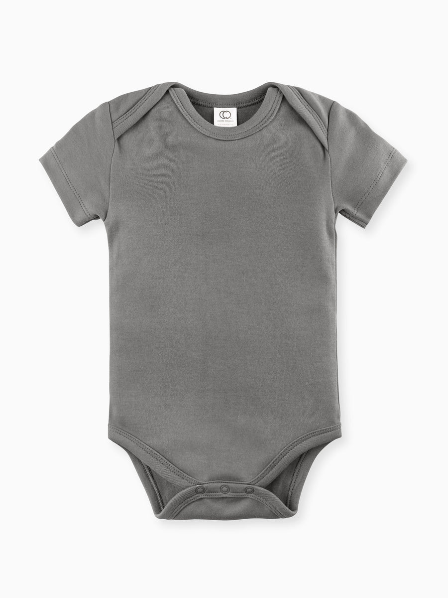 Classic Short Sleeve Bodysuit Baby : One Pieces : Bodysuits : Short Sleeves Colored Organics Baby Short Sleeve Bodysuit - Girl & Boy - Organic