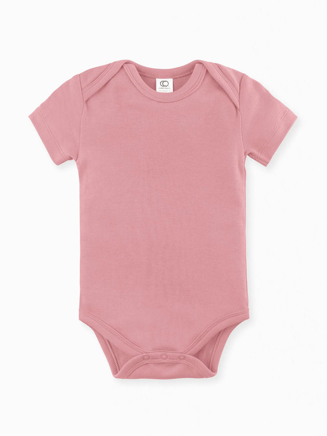 Classic Short Sleeve Bodysuit Baby :One Pieces :Bodysuits :Short Sleeves Colored Organics Baby Short Sleeve Bodysuit - Girl &Boy - Organic