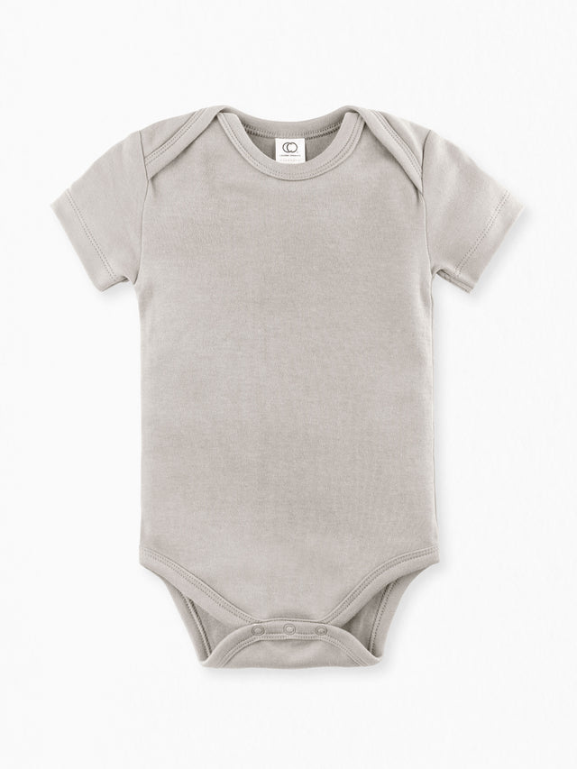 Classic Short Sleeve Bodysuit Baby :One Pieces :Bodysuits :Short Sleeves Colored Organics Baby Short Sleeve Bodysuit - Girl &Boy - Organic