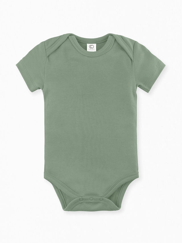 Classic Short Sleeve Bodysuit Baby : One Pieces : Bodysuits : Short Sleeves Colored Organics Baby Short Sleeve Bodysuit - Girl & Boy - Organic