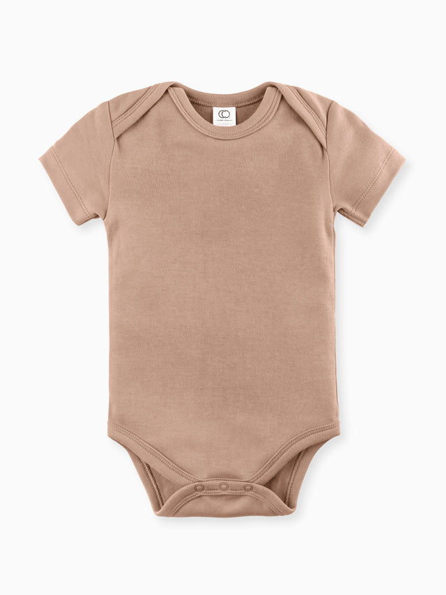 Classic Short Sleeve Bodysuit Baby :One Pieces :Bodysuits :Short Sleeves Colored Organics Baby Short Sleeve Bodysuit - Girl &Boy - Organic