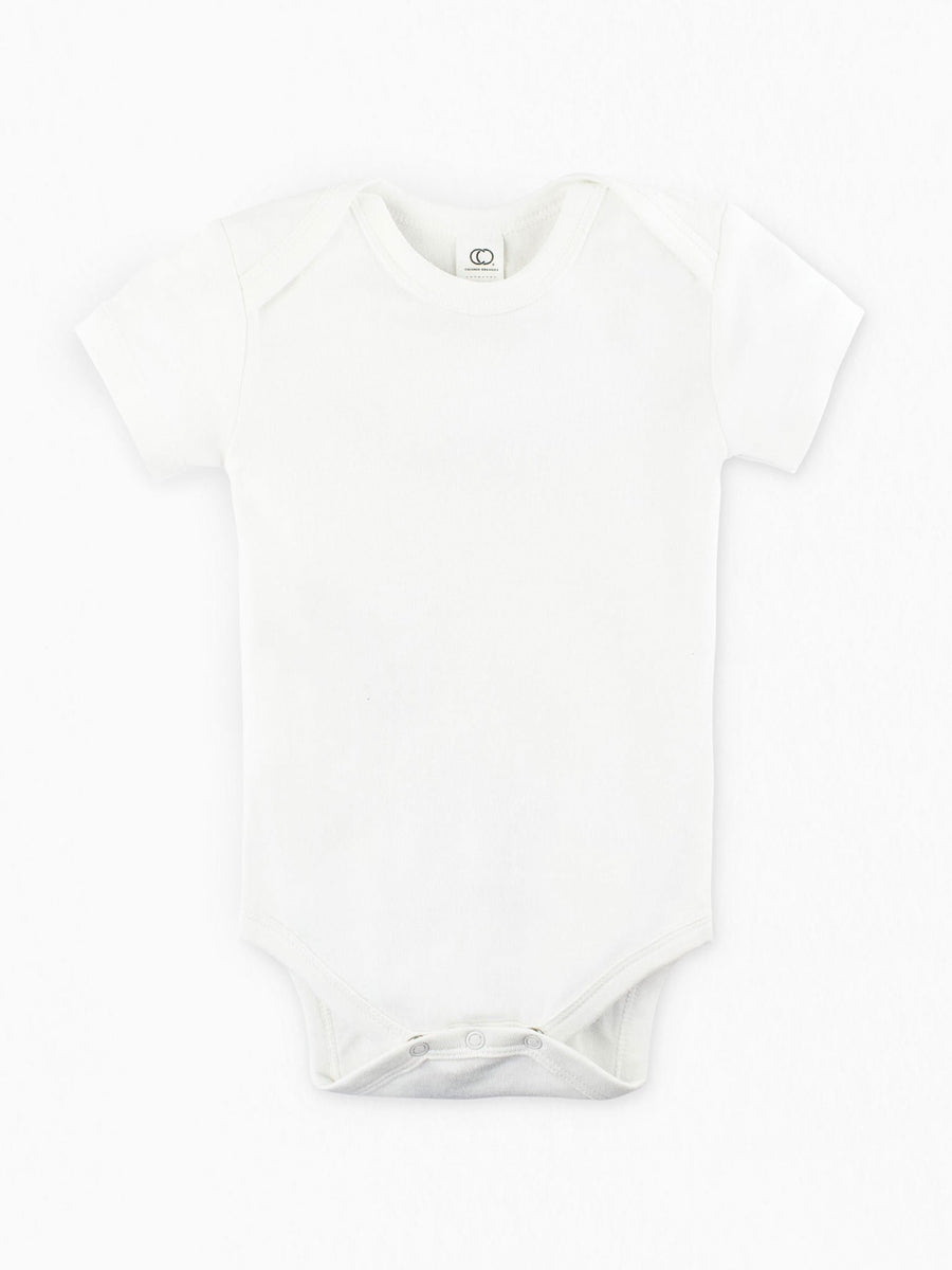 Classic Short Sleeve Bodysuit Baby : One Pieces : Bodysuits : Short Sleeves Colored Organics Baby Short Sleeve Bodysuit - Girl & Boy - Organic