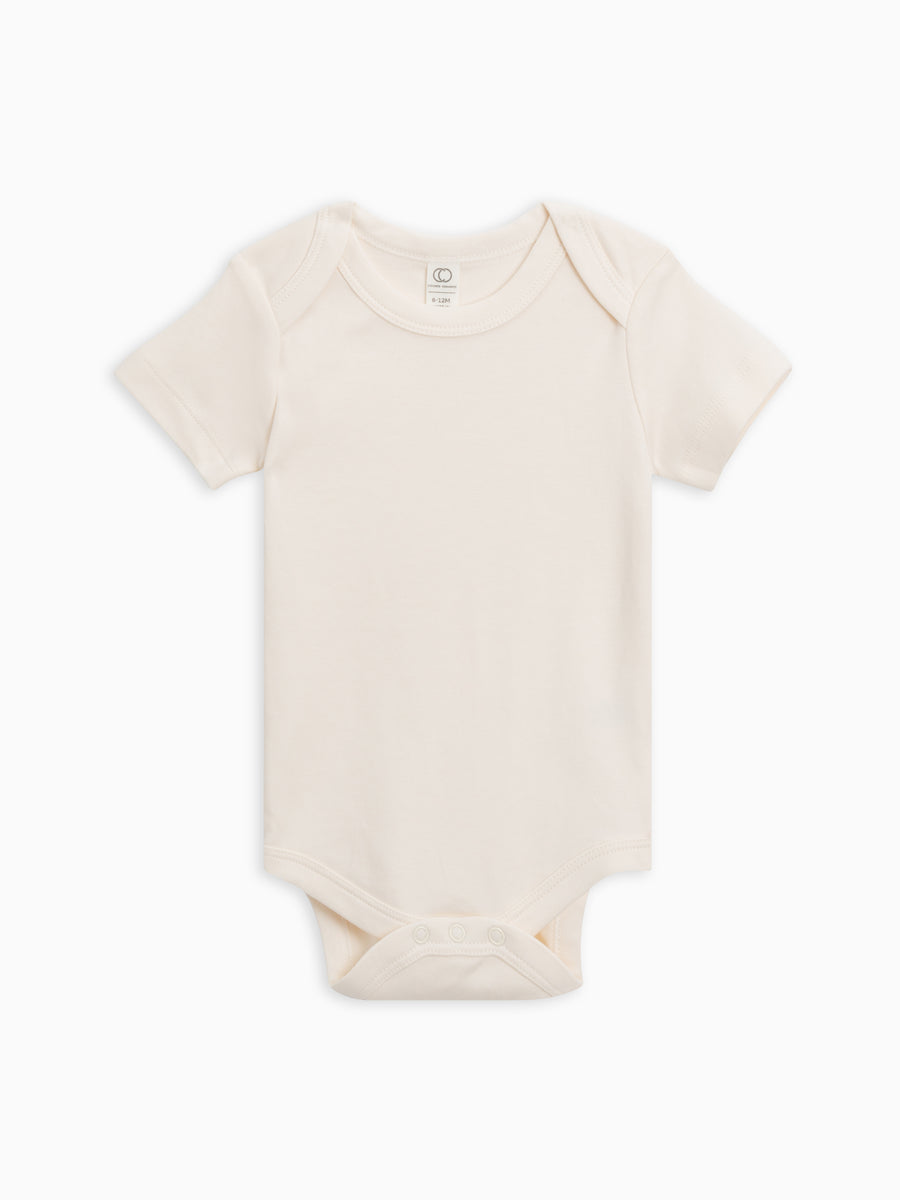 Classic Short Sleeve Bodysuit Baby : One Pieces : Bodysuits : Short Sleeves Colored Organics Baby Short Sleeve Bodysuit - Girl & Boy - Organic