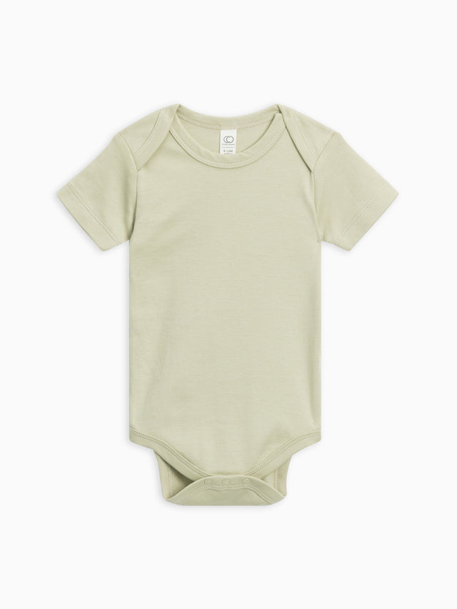 Classic Short Sleeve Bodysuit Baby : One Pieces : Bodysuits : Short Sleeves Colored Organics Baby Short Sleeve Bodysuit - Girl & Boy - Organic