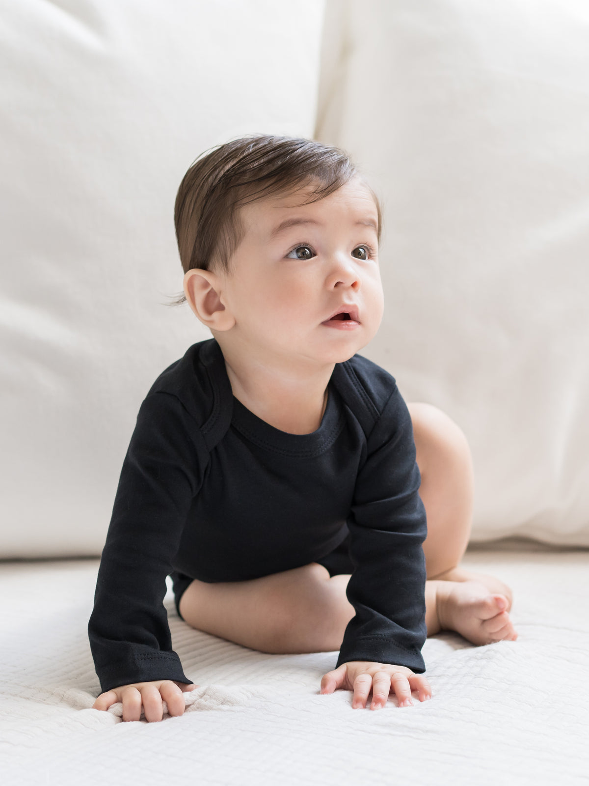 Classic Long Sleeve Bodysuit Baby : One Pieces : Bodysuits : Long Sleeves Colored Organics Organic Cotton Long Sleeve Baby Bodysuit | Colored Organics®