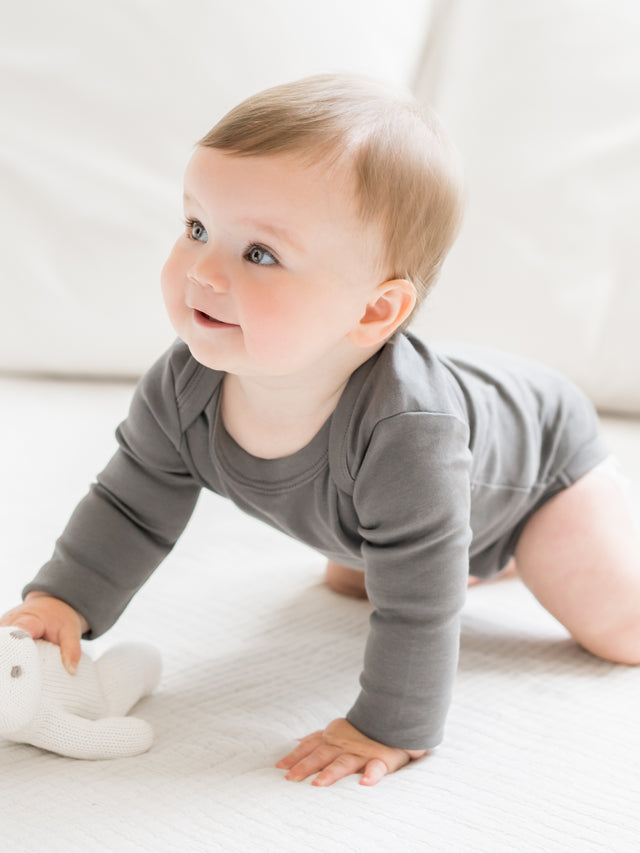 Classic Long Sleeve Bodysuit Baby :One Pieces :Bodysuits :Long Sleeves Colored Organics Baby Long Sleeve Bodysuit - Girls &Boys - Organic