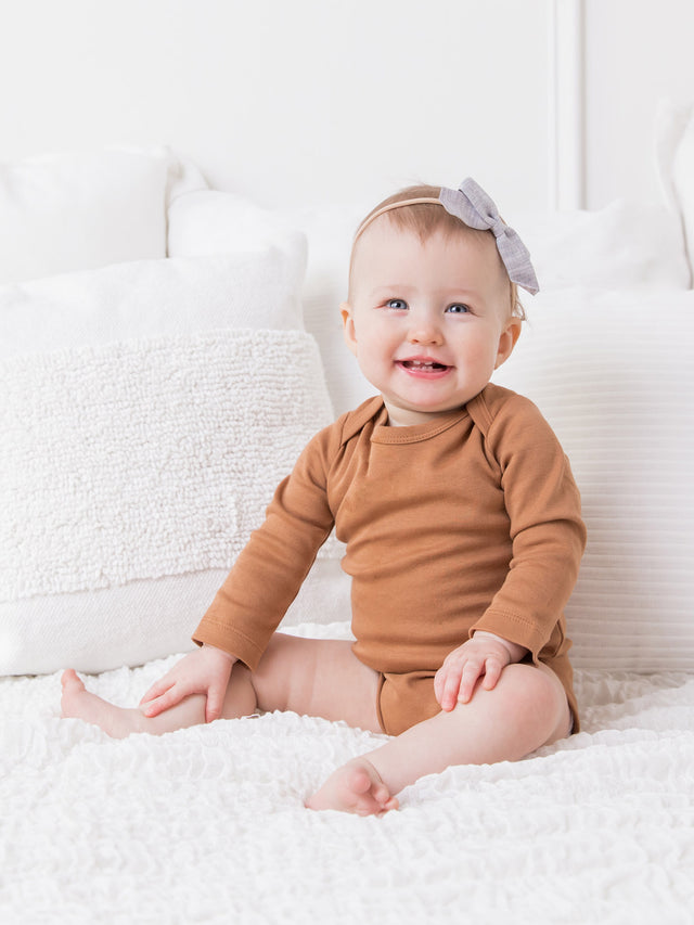 Classic Long Sleeve Bodysuit Baby :One Pieces :Bodysuits :Long Sleeves Colored Organics Baby Long Sleeve Bodysuit - Girls &Boys - Organic