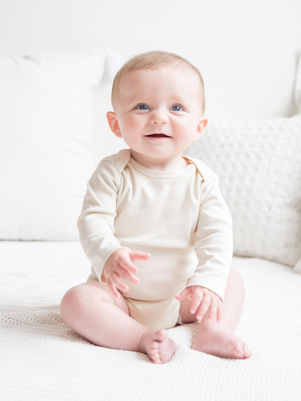 Classic Long Sleeve Bodysuit Baby : One Pieces : Bodysuits : Long Sleeves Colored Organics Organic Cotton Long Sleeve Baby Bodysuit | Colored Organics®