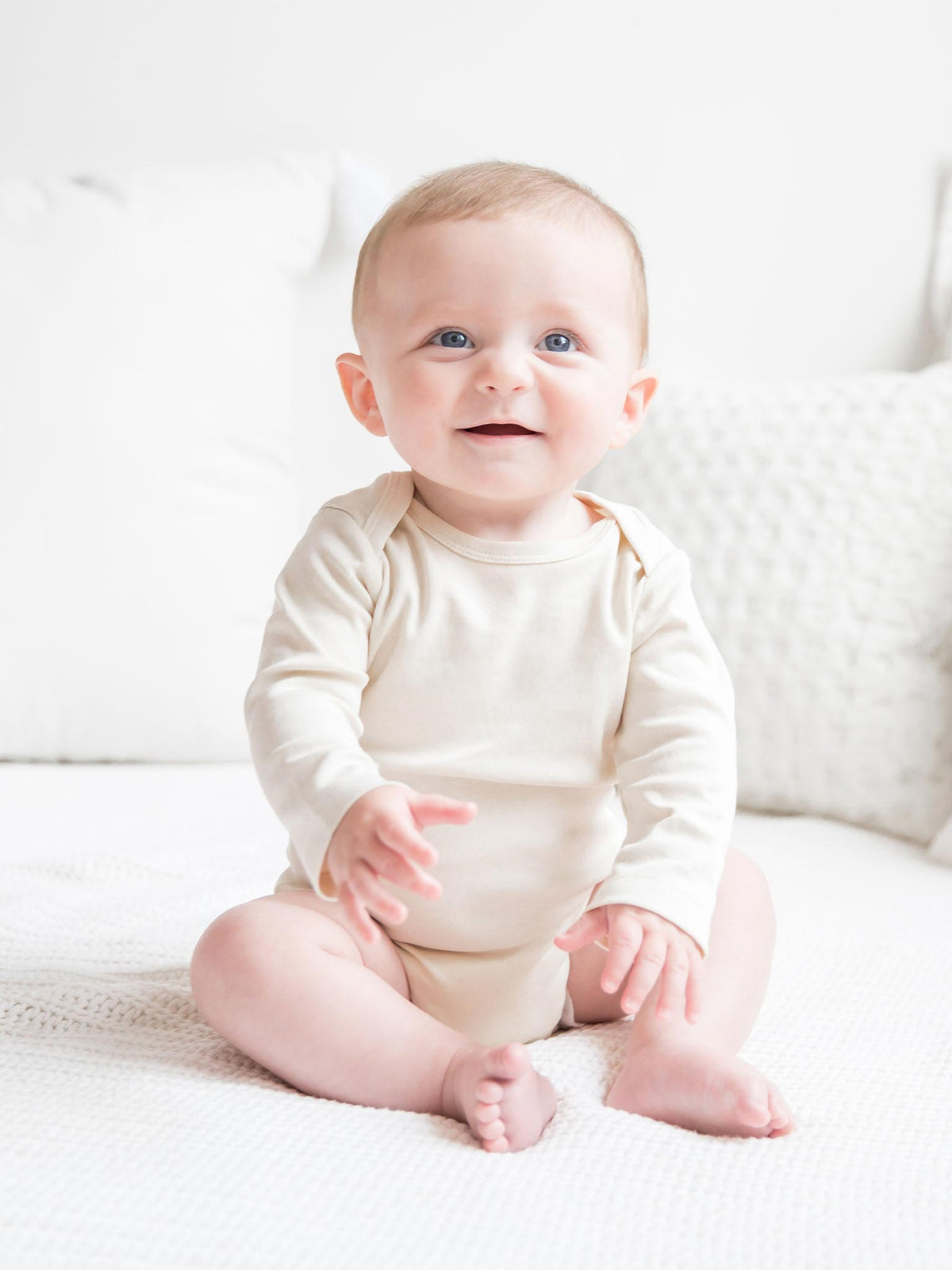 Classic Long Sleeve Bodysuit Baby : One Pieces : Bodysuits : Long Sleeves Colored Organics Organic Cotton Long Sleeve Baby Bodysuit | Colored Organics®