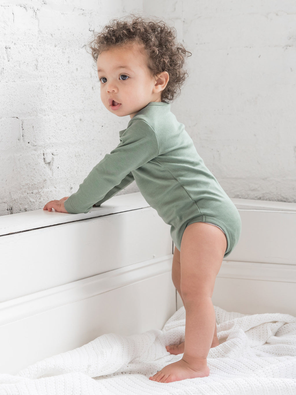 Classic Long Sleeve Bodysuit Baby : One Pieces : Bodysuits : Long Sleeves Colored Organics Organic Cotton Long Sleeve Baby Bodysuit | Colored Organics®