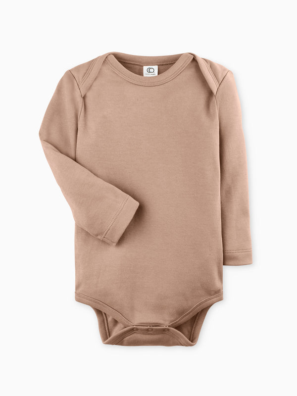 Classic Long Sleeve Bodysuit Baby : One Pieces : Bodysuits : Long Sleeves Colored Organics Organic Cotton Long Sleeve Baby Bodysuit | Colored Organics®