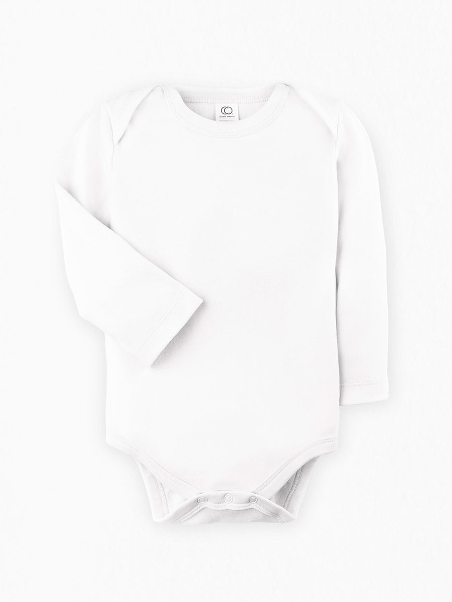 Classic Long Sleeve Bodysuit Baby :One Pieces :Bodysuits :Long Sleeves Colored Organics Baby Long Sleeve Bodysuit - Girls &Boys - Organic