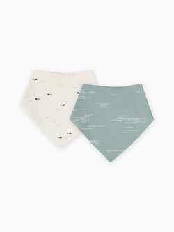 Whale Collection 2-Pack Bibs