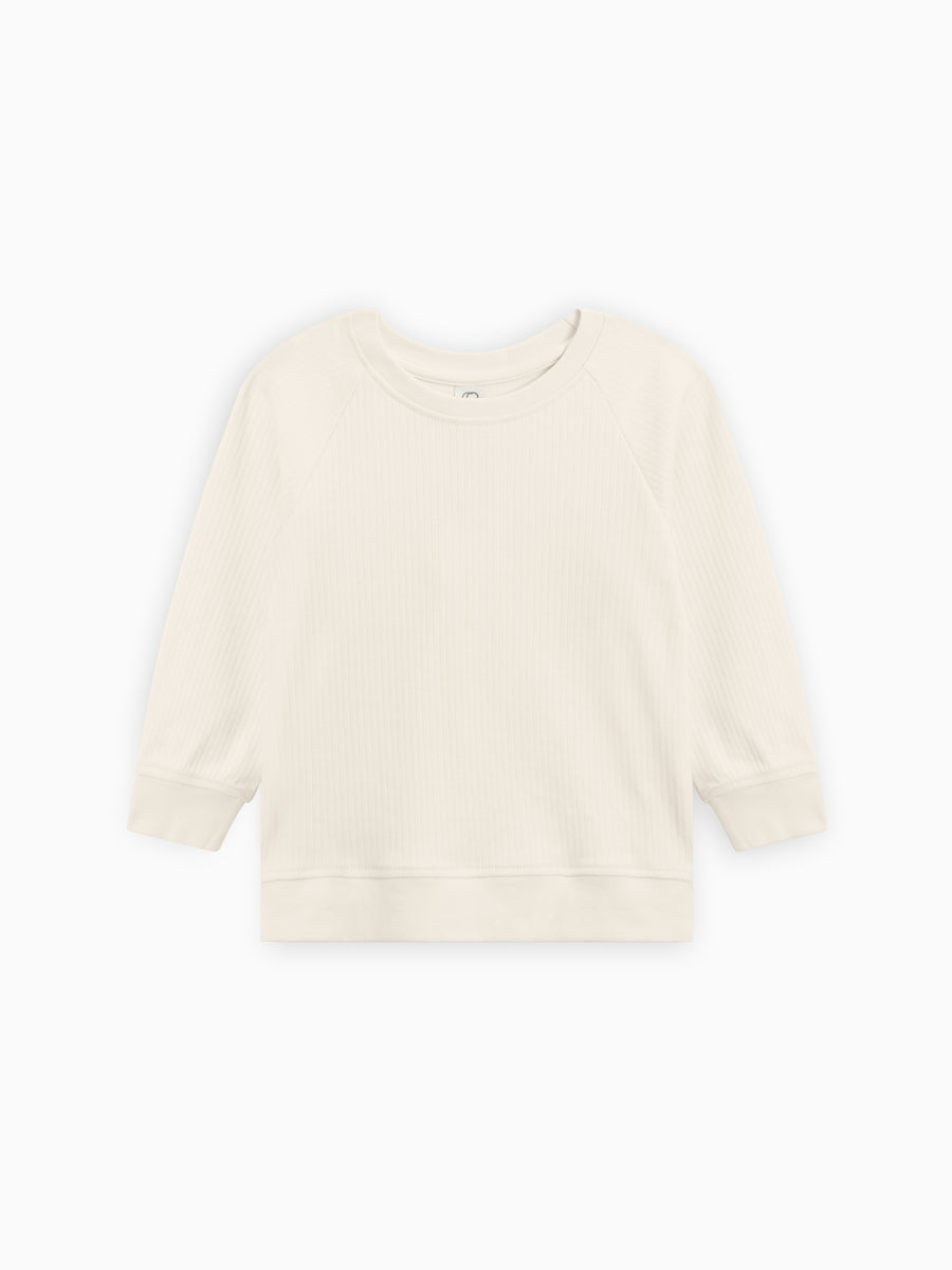 Ribbed Pullover Long Sleeve Top Kids : Tops : Long Sleeves : Pullovers Colored Organics Ribbed Pullover Long Sleeve Top