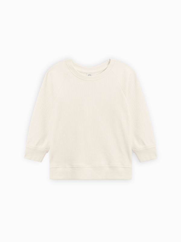Ribbed Pullover Long Sleeve Top