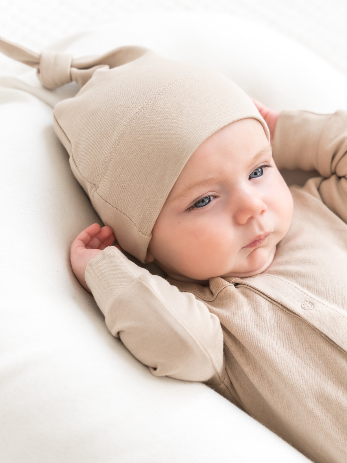 Classic Knotted Hat Baby : Accessories : Hats Colored Organics Organic Knotted Baby Beanie for Newborns | Colored Organics®