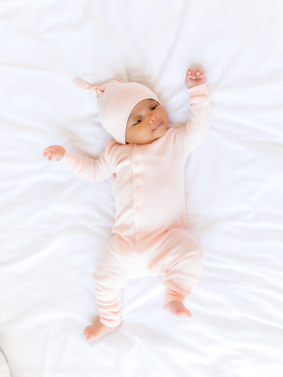 Classic Knotted Hat Baby : Accessories : Hats Colored Organics Luxury Organic Baby Hat | Classic Knotted Style