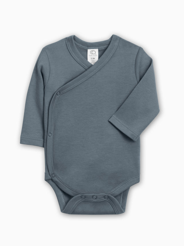 Classic Kimono Bodysuit - Long Sleeve Baby : Bodysuits : Kimono Colored Organics Side-Snap Kimono Bodysuit - Long Sleeve - Organic