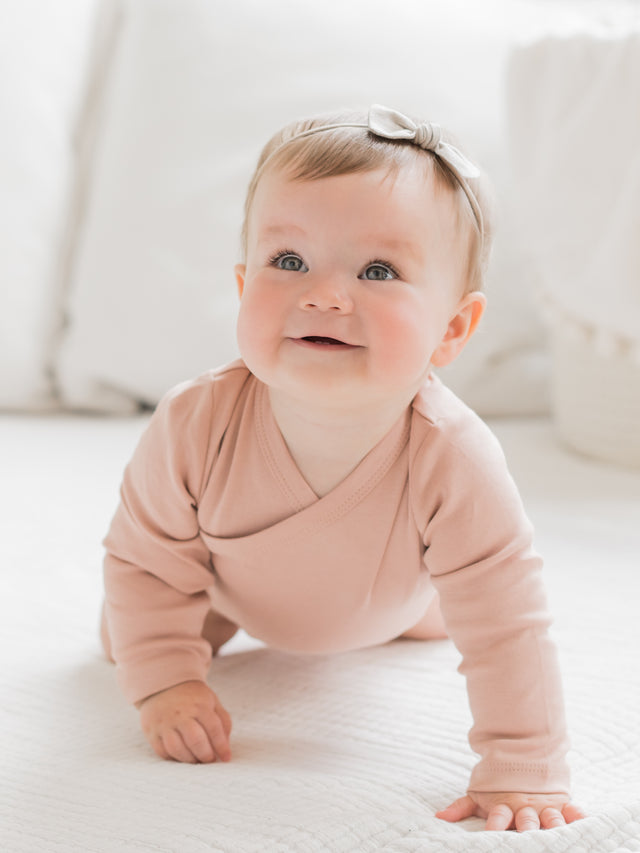 Classic Kimono Bodysuit - Long Sleeve Baby :One Pieces :Kimono Bodysuits :Short Sleeves Colored Organics Side-Snap Kimono Bodysuit - Long Sleeve - Organic