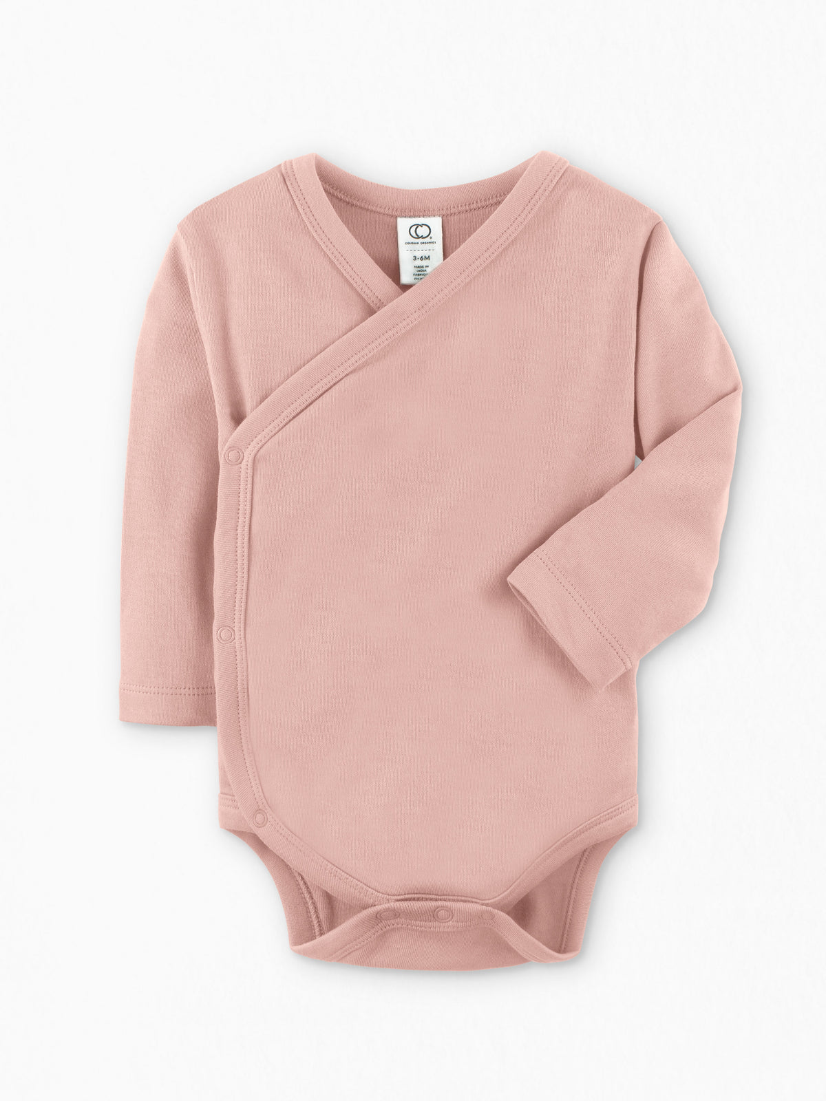 Classic Kimono Bodysuit - Long Sleeve Baby : One Pieces : Kimono Bodysuits : Short Sleeves Colored Organics Organic Long Sleeve Kimono Baby Bodysuit | Colored Organics®
