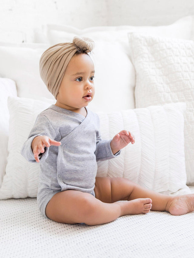 Classic Kimono Bodysuit - Long Sleeve Baby :One Pieces :Kimono Bodysuits :Short Sleeves Colored Organics Side-Snap Kimono Bodysuit - Long Sleeve - Organic