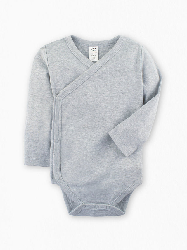 Classic Kimono Bodysuit - Long Sleeve Baby :One Pieces :Kimono Bodysuits :Short Sleeves Colored Organics Side-Snap Kimono Bodysuit - Long Sleeve - Organic