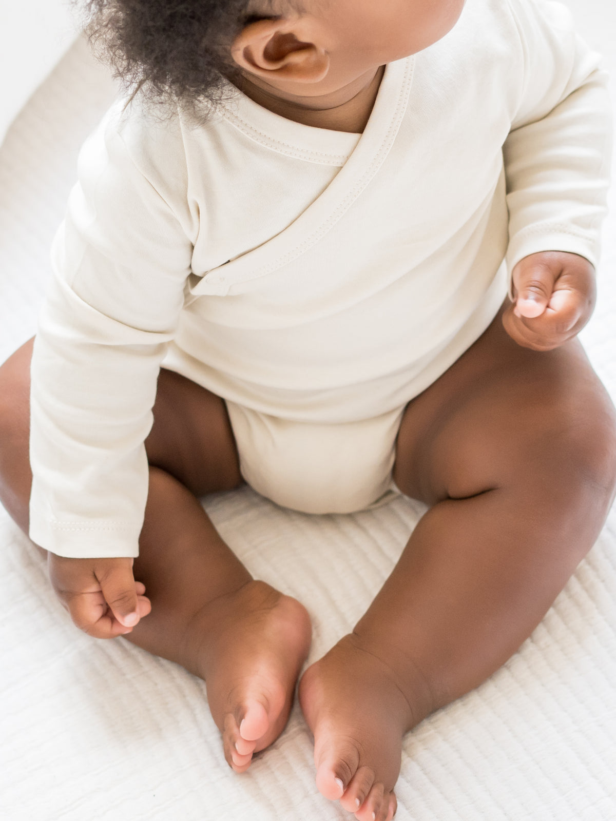 Classic Kimono Bodysuit - Long Sleeve Baby : One Pieces : Kimono Bodysuits : Short Sleeves Colored Organics Organic Long Sleeve Kimono Baby Bodysuit | Colored Organics®