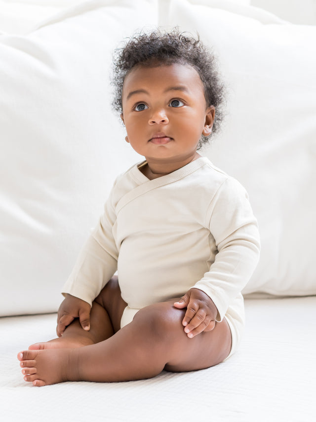 Classic Kimono Bodysuit - Long Sleeve Baby : Bodysuits : Kimono Colored Organics Side-Snap Kimono Bodysuit - Long Sleeve - Organic