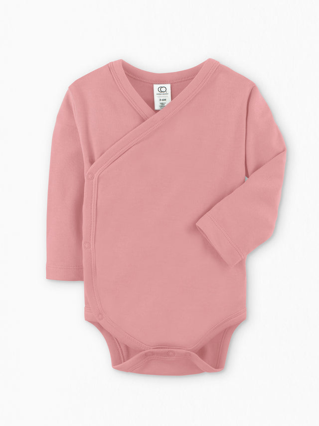 Classic Kimono Bodysuit - Long Sleeve Baby :One Pieces :Kimono Bodysuits :Short Sleeves Colored Organics Side-Snap Kimono Bodysuit - Long Sleeve - Organic