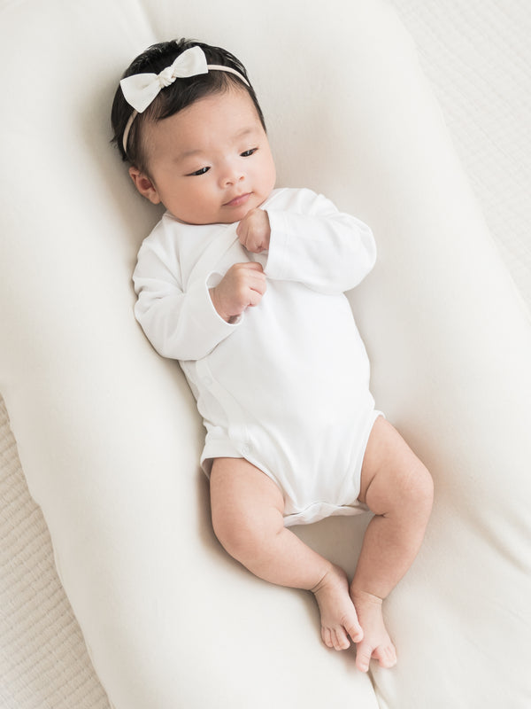 Classic Kimono Bodysuit - Long Sleeve Baby : One Pieces : Kimono Bodysuits : Short Sleeves Colored Organics Organic Long Sleeve Kimono Baby Bodysuit | Colored Organics®