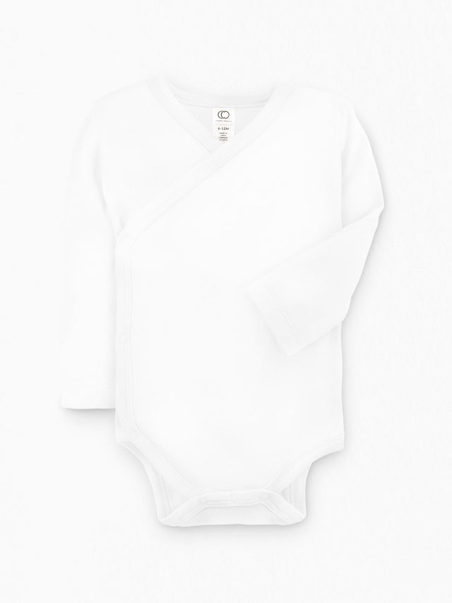 Classic Kimono Bodysuit - Long Sleeve Baby : Bodysuits : Kimono Colored Organics Side-Snap Kimono Bodysuit - Long Sleeve - Organic