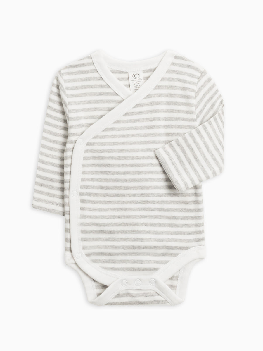 Kai Kimono Bodysuit Baby : Bodysuits : Kimono Colored Organics Organic Cotton Kai Kimono Bodysuit