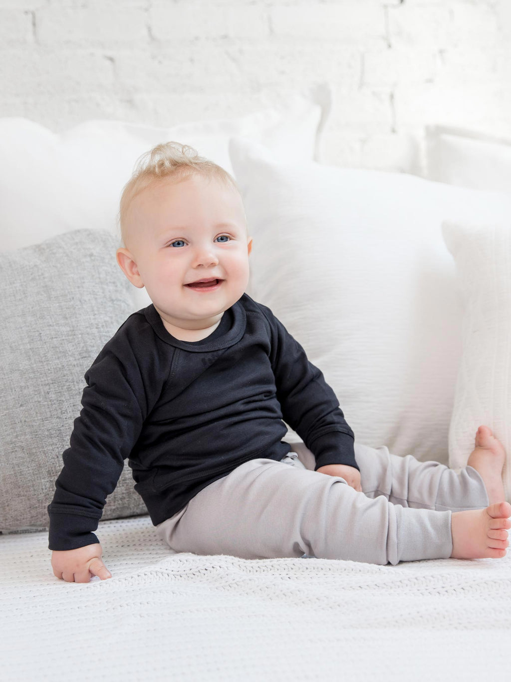 Brooklyn French Terry Pullover Baby-Kids : Tops : Pullovers : Long Sleeves Colored Organics Brooklyn French Terry Pullover | Colored Organics®