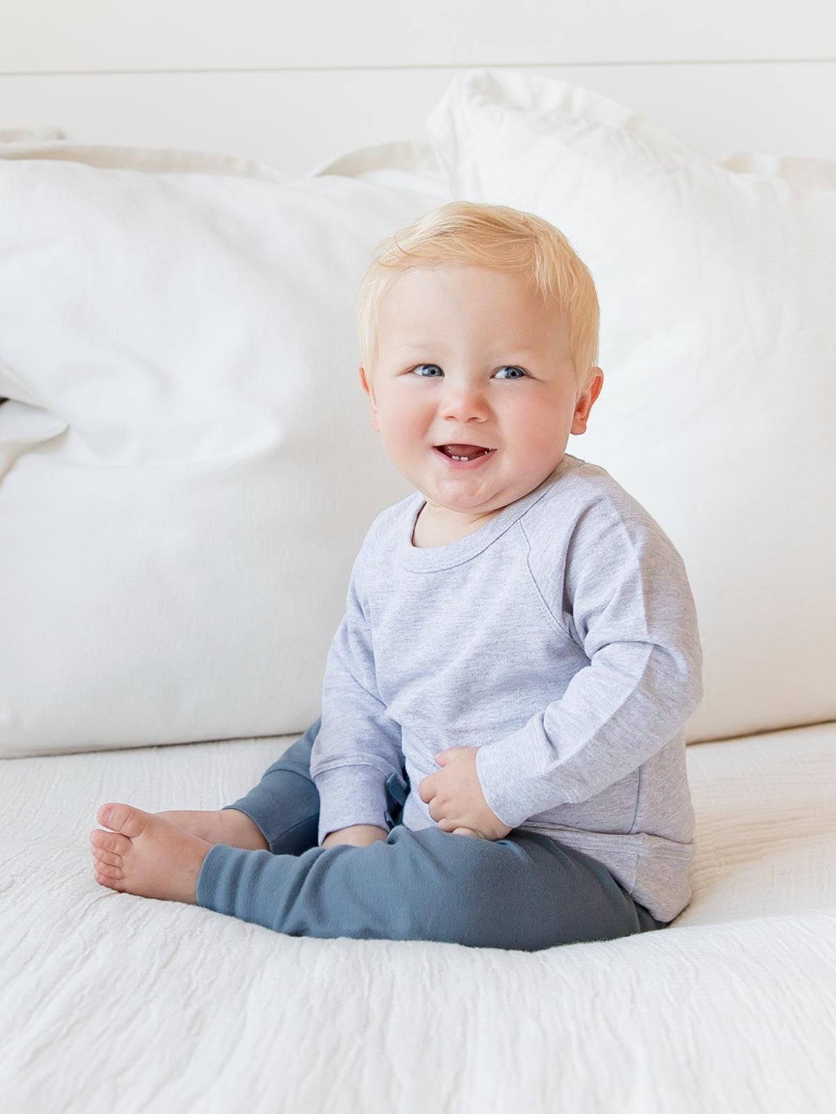 Brooklyn French Terry Pullover Baby-Kids : Tops : Pullovers : Long Sleeves Colored Organics Brooklyn French Terry Pullover | Colored Organics®