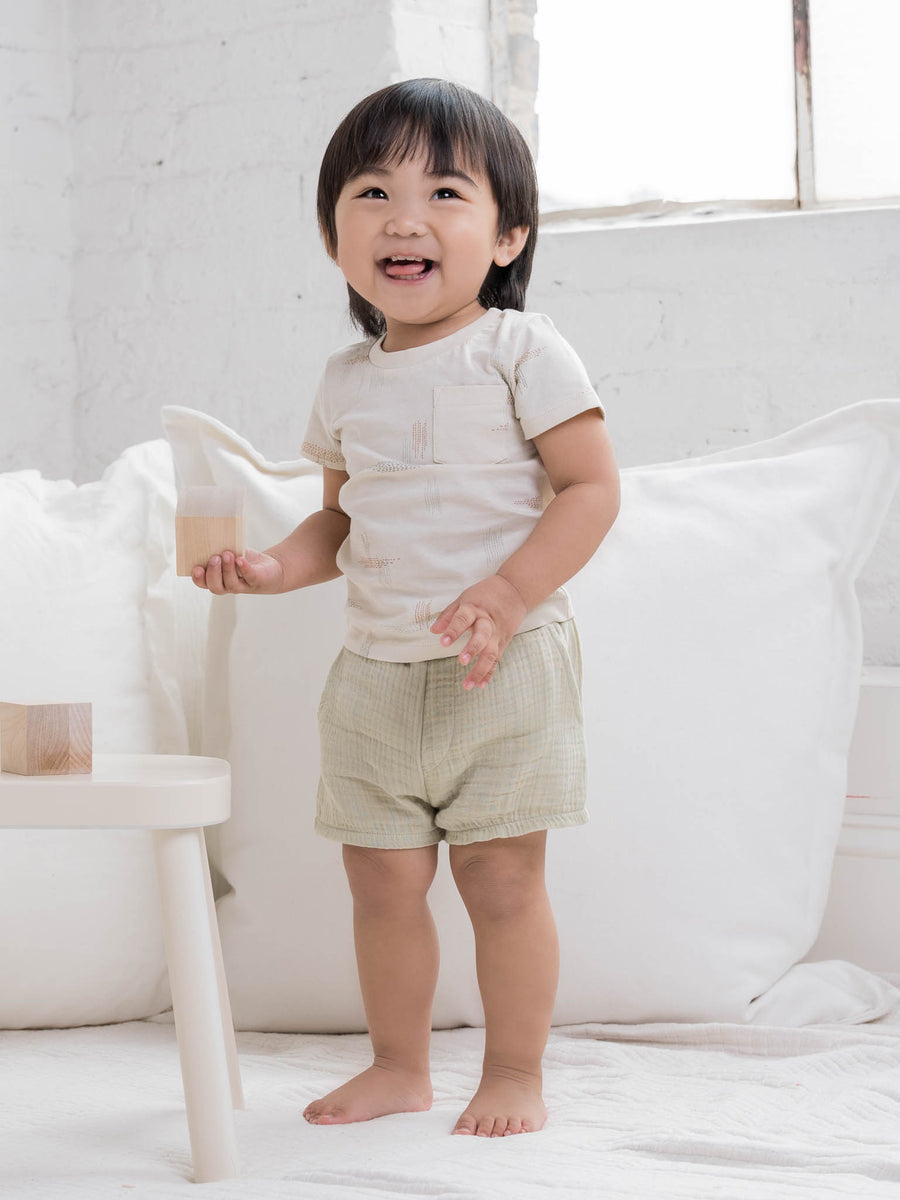 Ashby Muslin Shorts Baby : Bottoms : Shorts Colored Organics Ashby Muslin Shorts