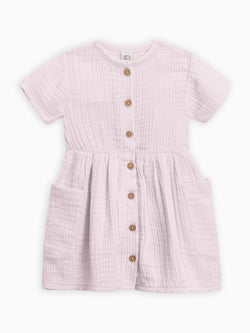 Mabel Muslin Button Dress